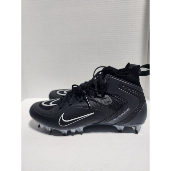 Nike Alpha Huarache 8 Elite LAX Lacrosse Cleats BLACK SMOKE CW4440-011 Men Sz 9 - Picture 4 of 10
